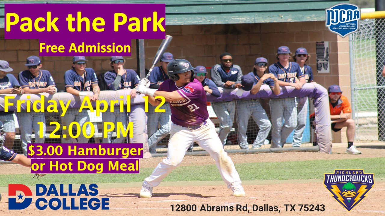 Thunderducks Hosting Pack the Park Day Friday