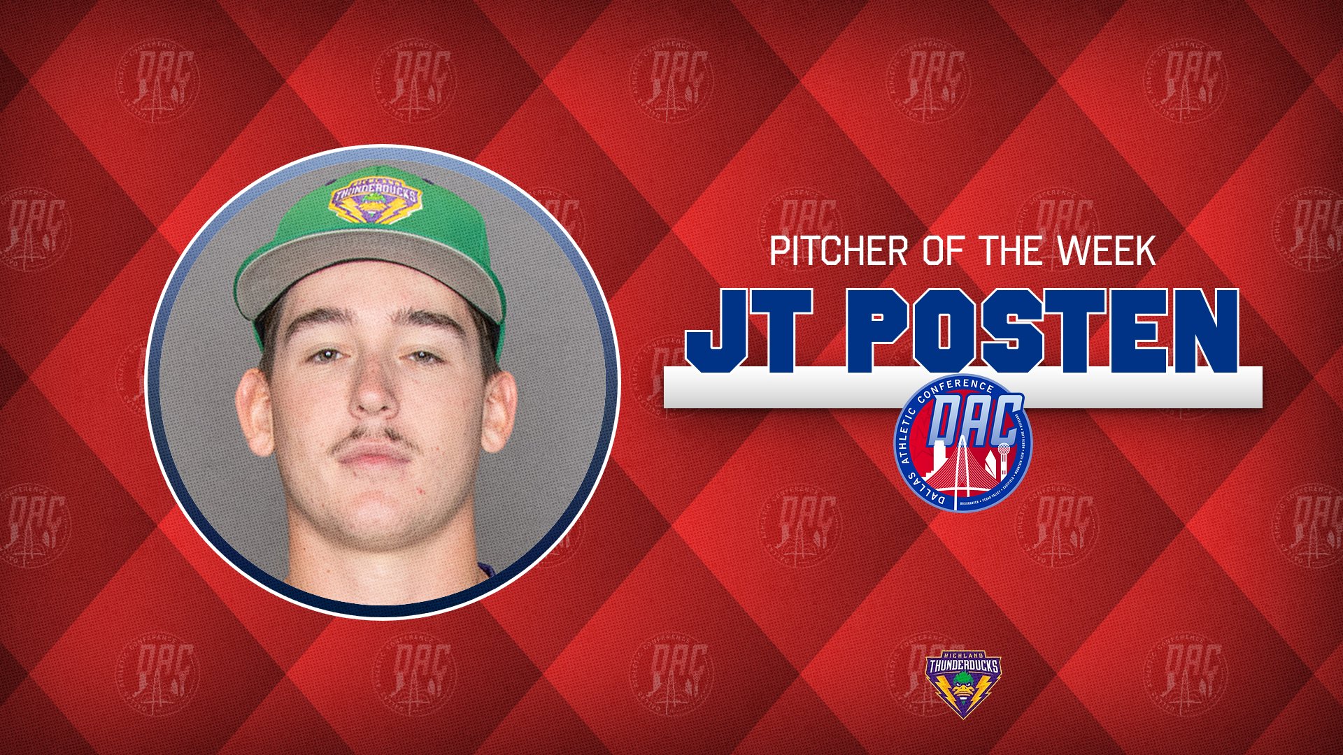 Posten Claims DAC Pitcher of Week