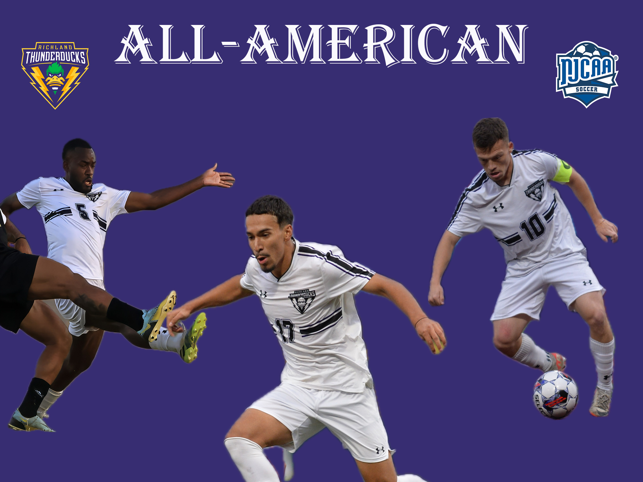Thunderducks Dot All-America List with 3 First Teamers, 1 Second Team Pick