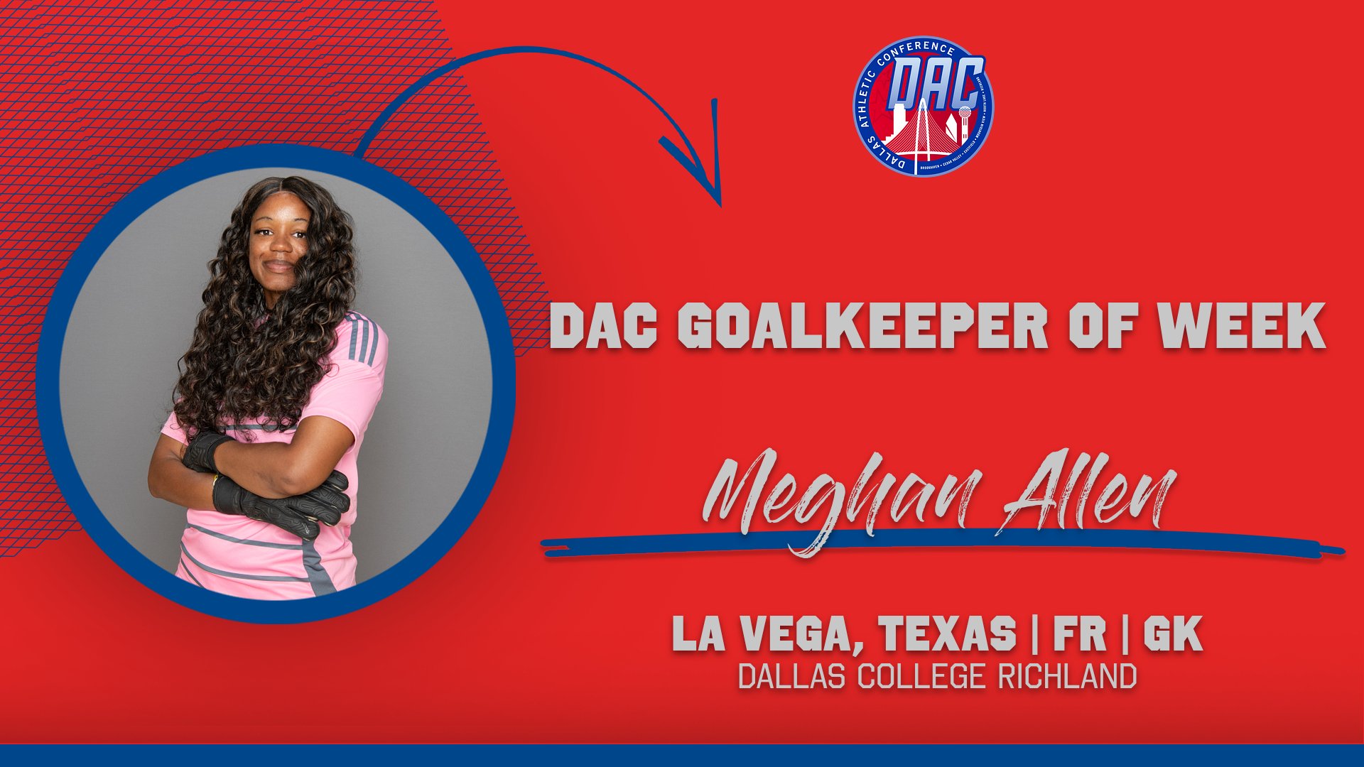 Allen Named DAC Goalkeeper of Week